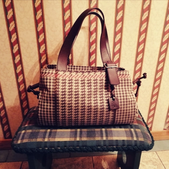 Ralph Lauren Handbags - Ralph Lauren Houndstooth Bag